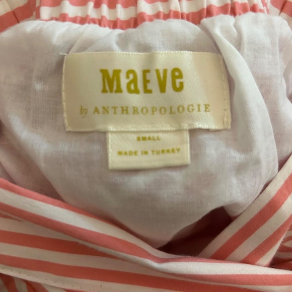 Anthropologie Pink Striped Maxi Skirt - Picture 4 of 4